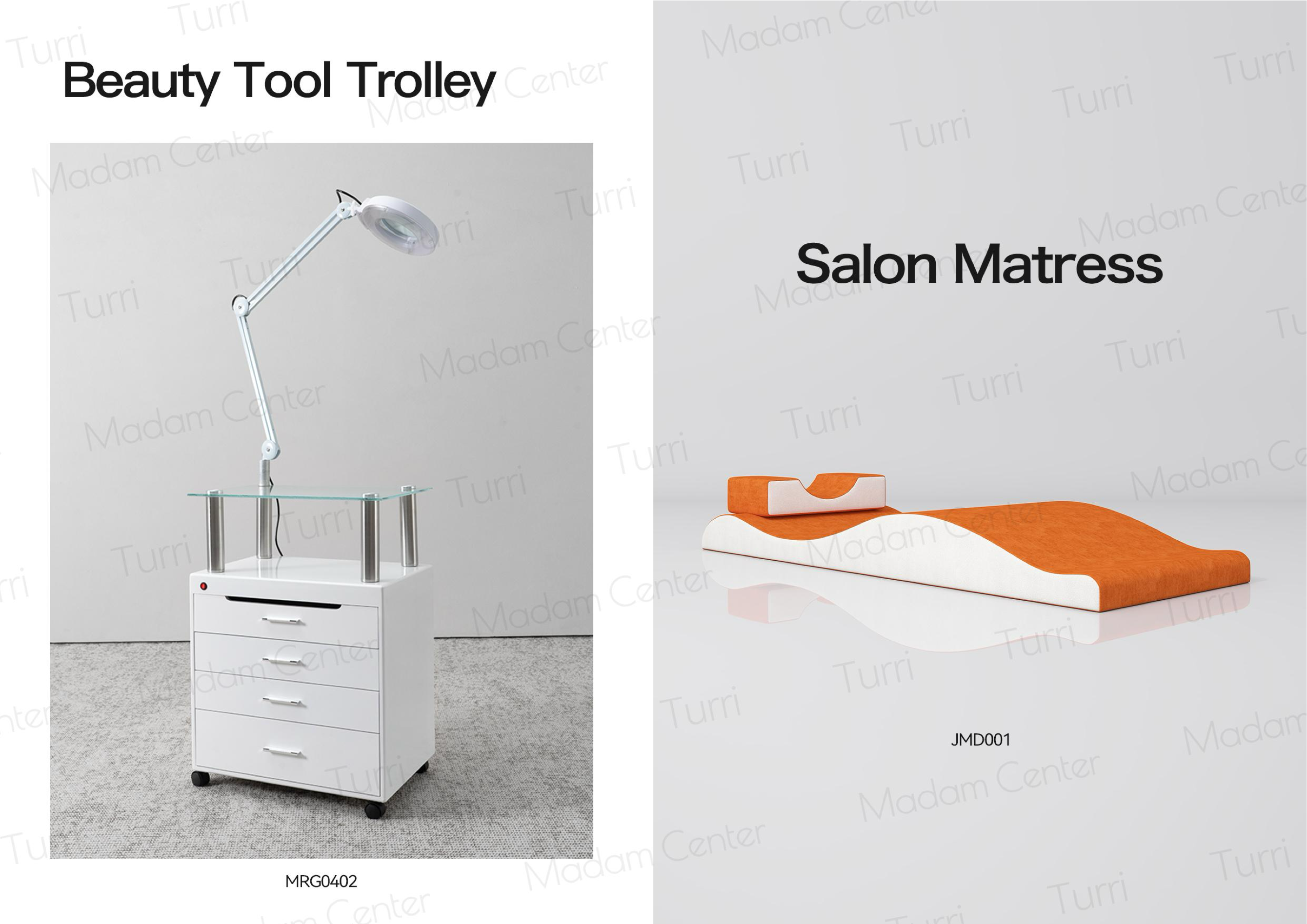Beauty Tool Trolley & Salon Mattress