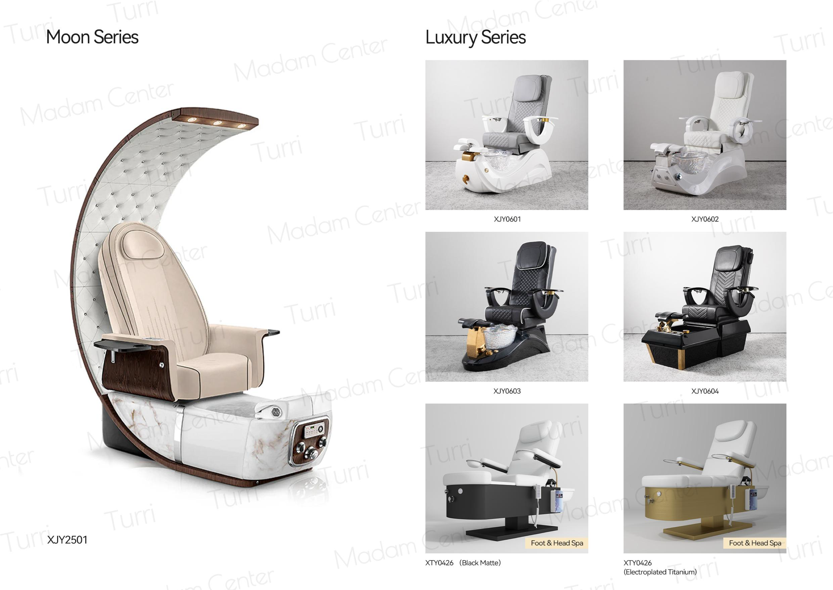 Pedicure Chair — Moon & Luxury Series