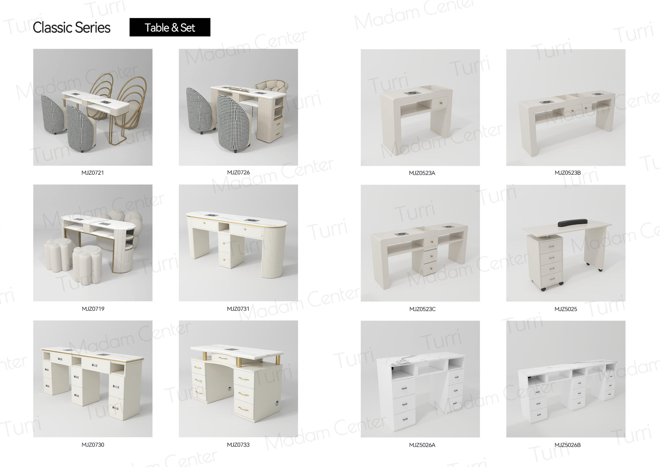 Manicure Table & Chair — Classic Series