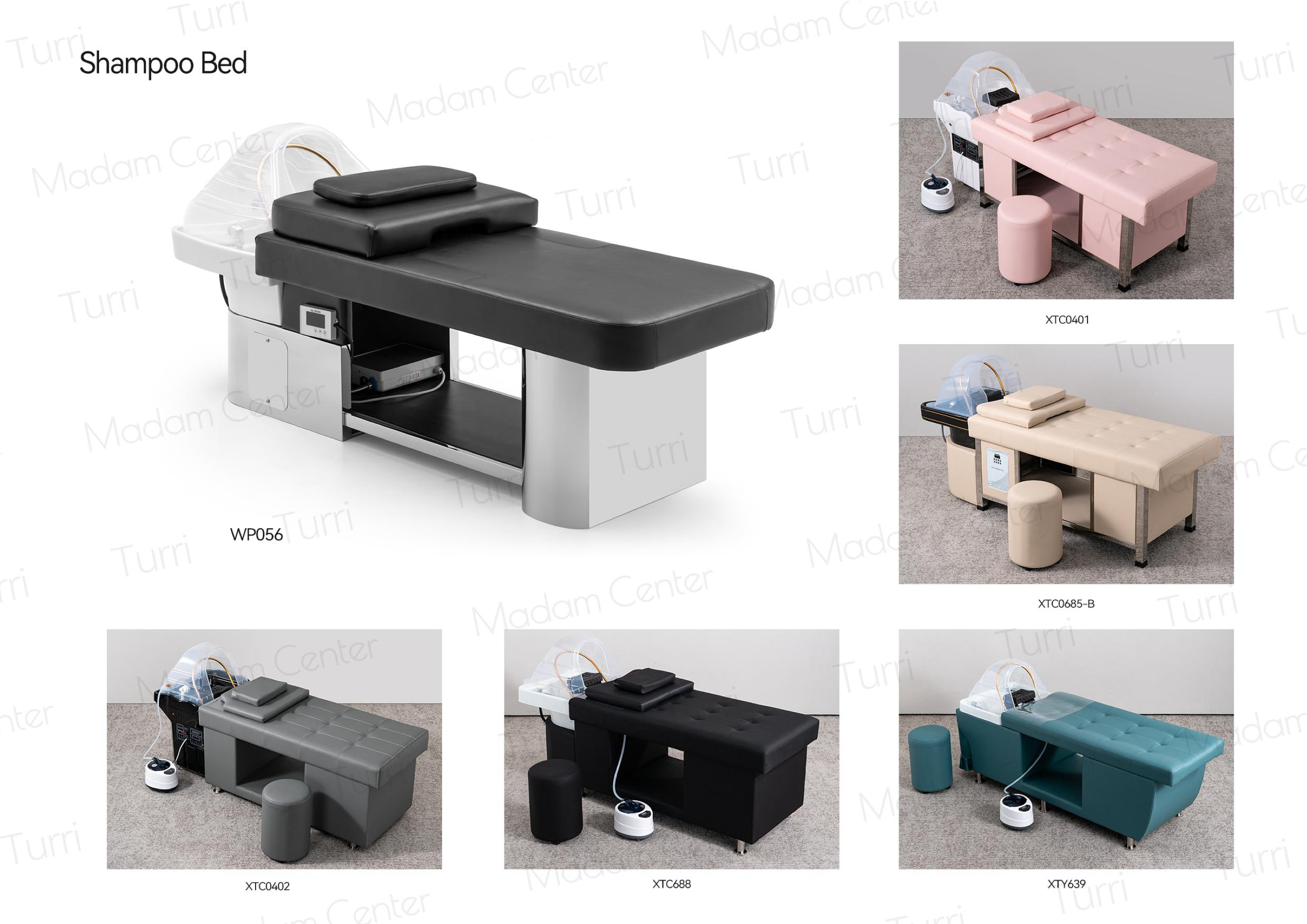 Shampoo Bed — Color Options
